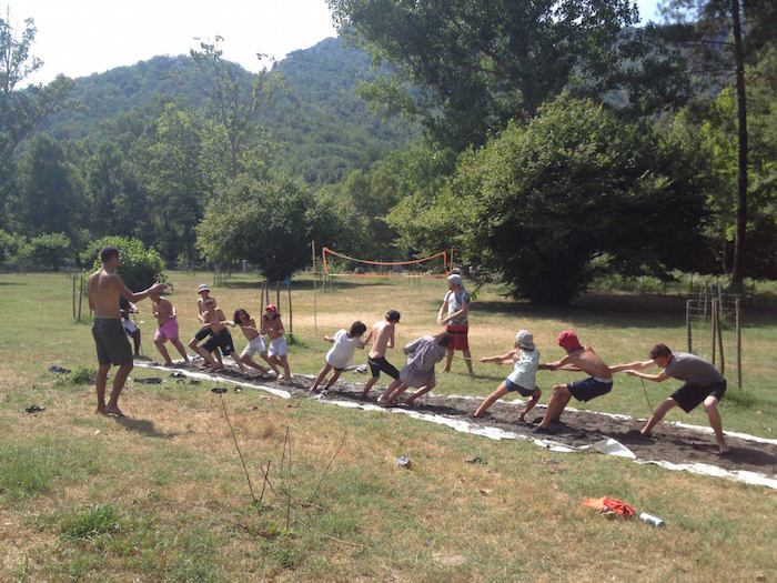 Olympiades lors d'une colonie de vacances en corse