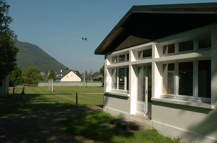 Vue du gîte d'hébergement d'une colonie de vacances en hautes-Pyrénées
