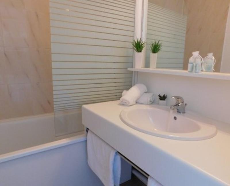 Salle de bain d'un séjour linguistique français
