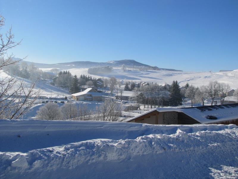 Paysage du Puy de Dôme en Hiver