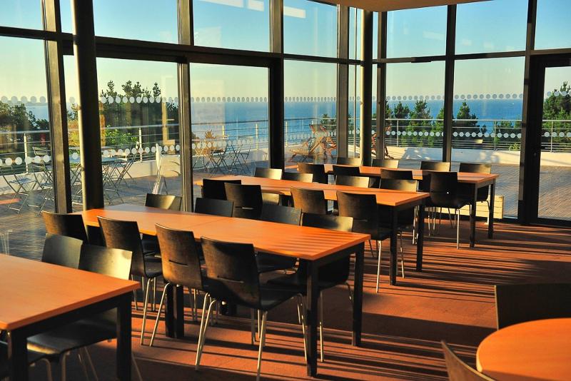 Restaurant lors d'une colonie de vacances football