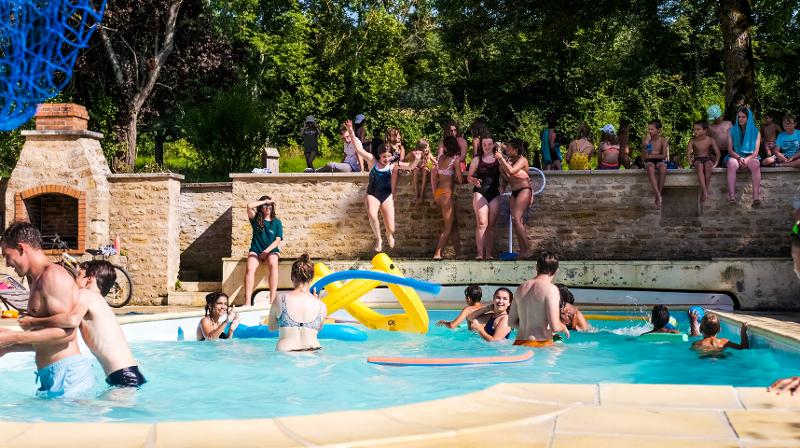 piscine en colo à la ferme