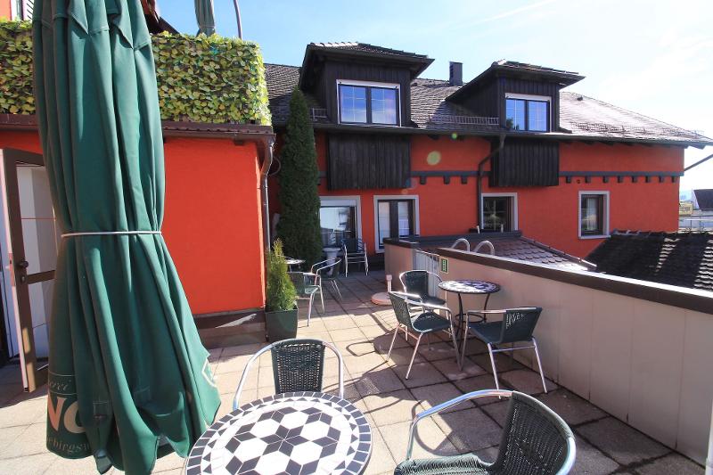 terrasse de l'hébergement d'un séjour linguistique allemand