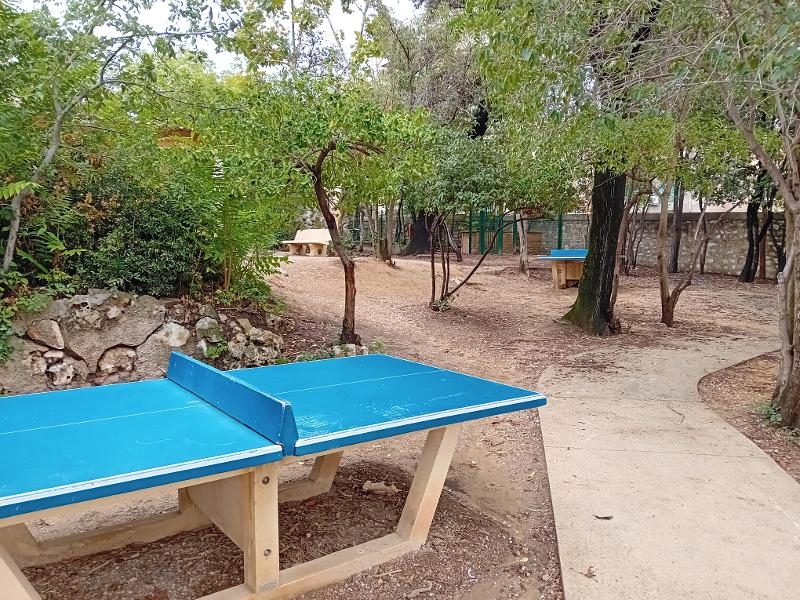table de ping pong lors d'une colo à Marseille