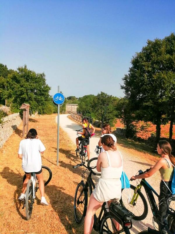jeunes qui font du vélo en colonie de vacances europe