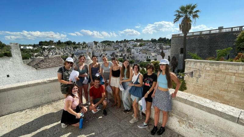 Photo de groupe en Italie