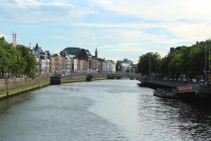 vue sur le fleuve à Dublin 