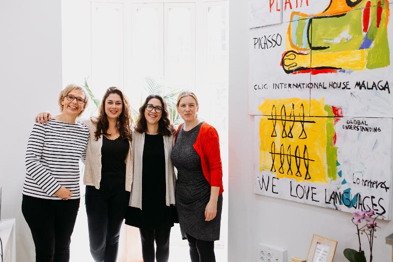 4 femmes de l'équipe du séjour linguistique espagnol