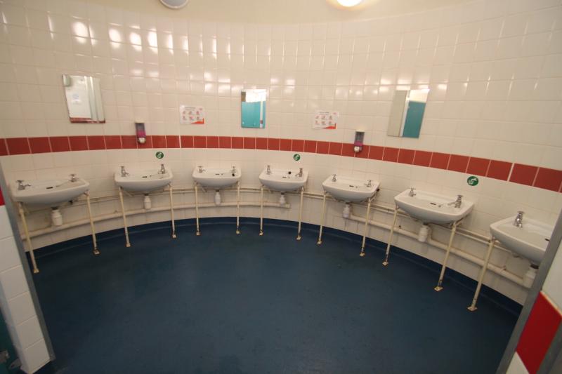 salle de bain commune utilisée lors d'un séjour linguistique anglais