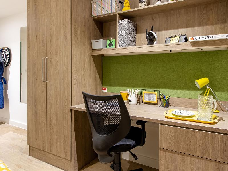 Bureau d'une chambre d'un voyage de langue Angleterre