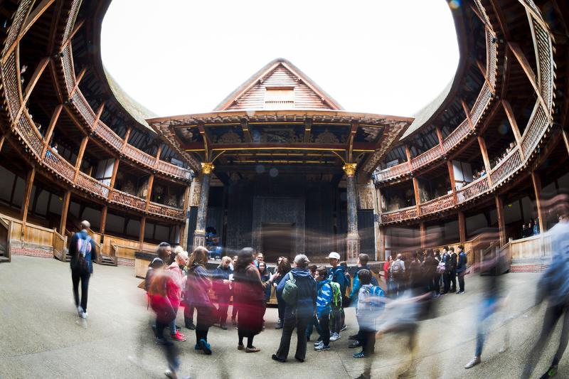 Intérieur du théatre Shakespeare's Globe 