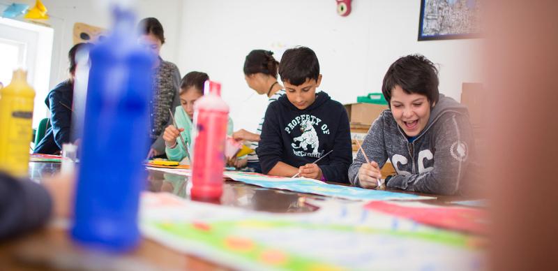 un atelier ludique pour des enfants en voyage de langue Angleterre