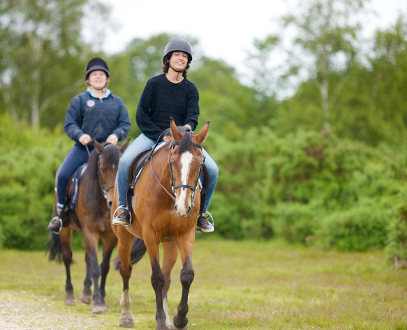 balade à cheval pendant un voyage de langue Angleterre