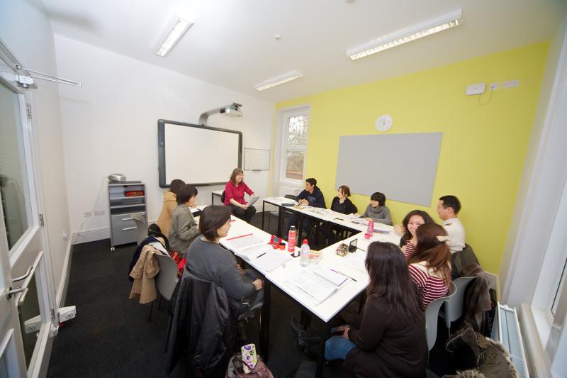 Salle de cours d'un séjour linguistique anglais