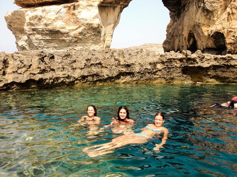 Repos et piscine pour les jeunes en voyage linguistique malte