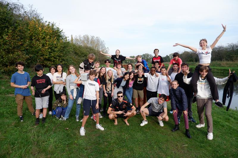 Photo de groupe en voyage linguistique Pays-Bas