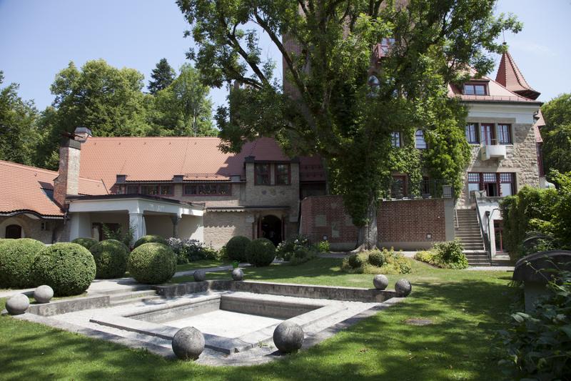 jardin d'une maison champêtre lors du sejour linguistique allemand