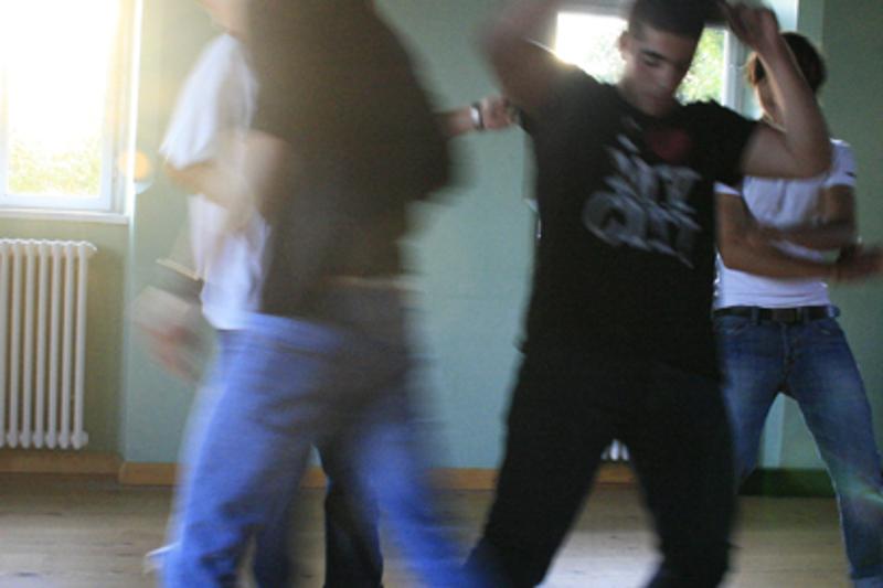 jeunes pendant un cours de danse lors du sejour linguistique allemand