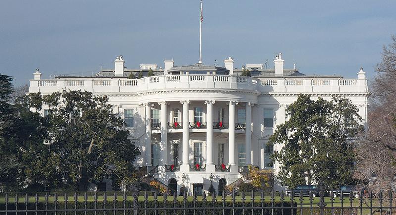 La façade avant de la Maison Blanche du président américain, vue lors d’un séjour linguistique Etats-Unis pas cher 