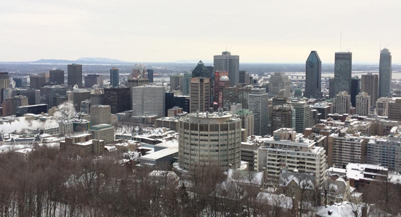 Lors d’un séjour linguistique Canada ado, des ados visitent une grande ville 