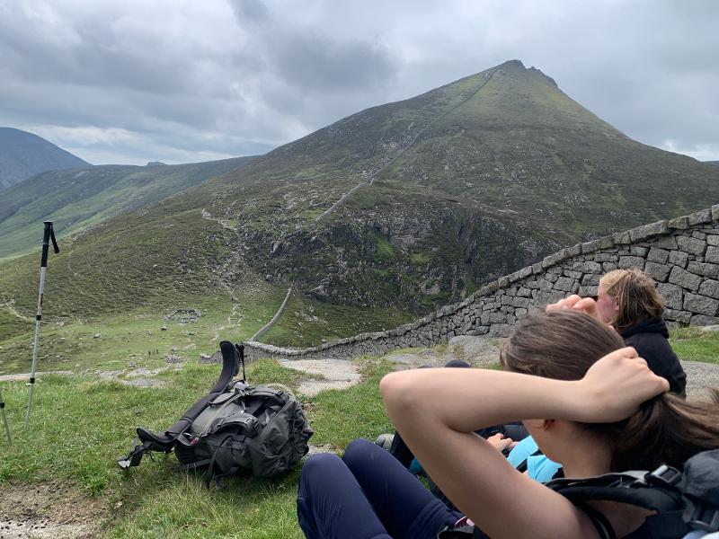 vue des montagnes lors d'une randonnée du séjour linguistique irlande 