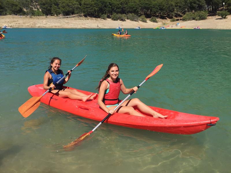 Une sortie en kayak pendant un séjour linguistique espagne