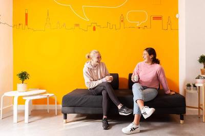 lors d'un séjour linguistique Espagne, des espaces de partage sont mis à disposition espace détente et de partage pour les jeunes en séjour linguistique Espagne