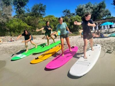 Surf dans la Baie d'Hendaye - Pyrénées-Atlantiques